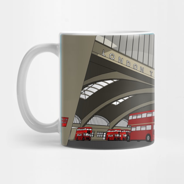 Stockwell Bus Garage 1952 by adam@adamdorman.com